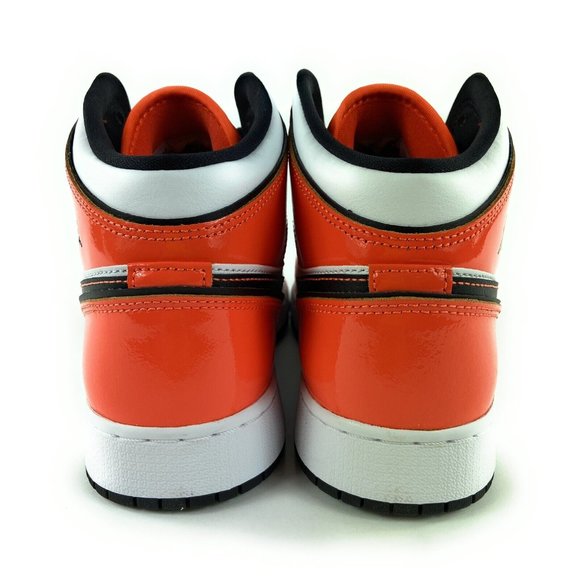 Nike Air Jordan 1 Mid SE Turf Orange Athletic Shoes BQ6931-802 Size 7 Y - Picture 2 of 10